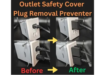 Outlet Safety Cover and Plug Removal Preventer