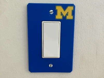 University Of Michigan Light Switch Cover (BOTH)