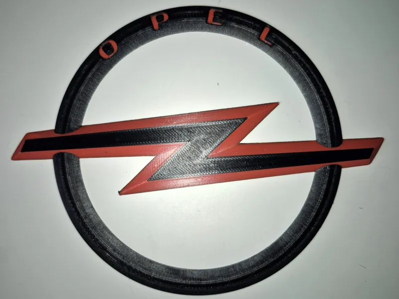 Opel-Emblem zweifarbig