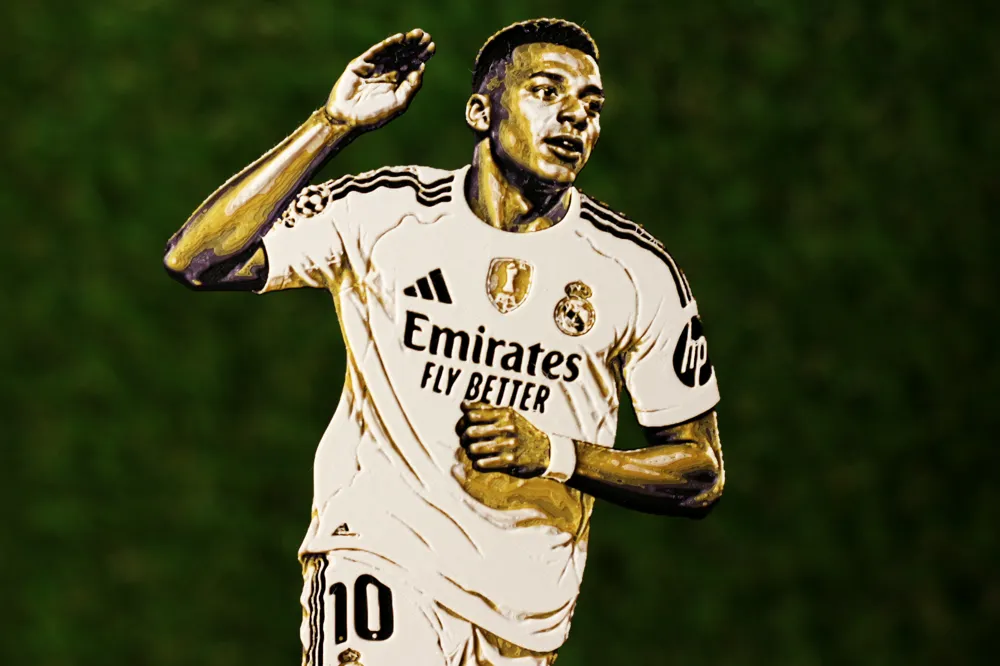 Mbappé - Real Madrid - Ícones do Futebol #023 - Modelo gratuito para ...