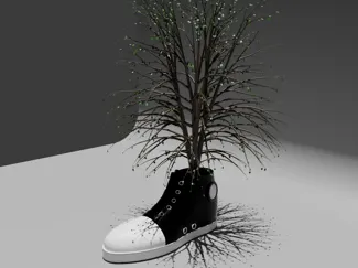 Shoe Planter 3D Model Tabletop Decorative Planter