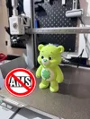 Green Grumpy Bear - Layered