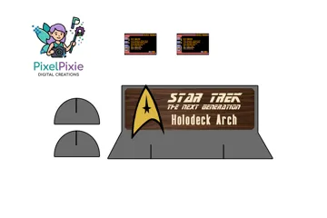 Accesorio para impresora 3D: Holographic Bay Door, Star Trek TNG — vista de referencia 3