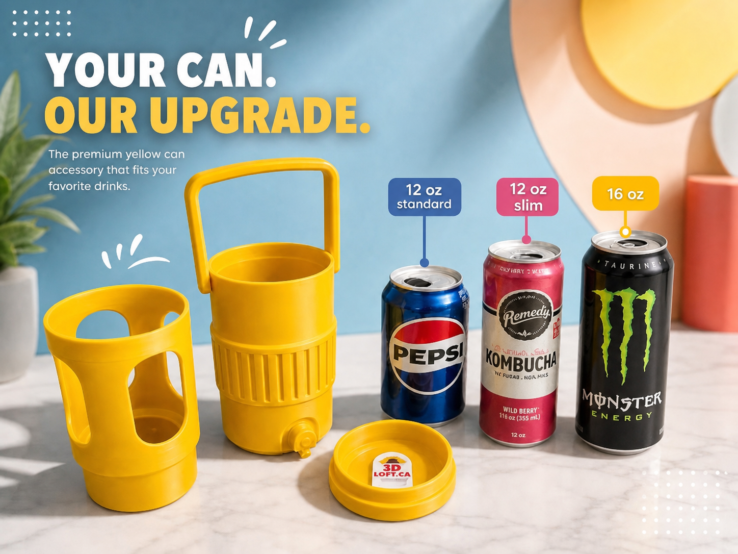 16oz 3in1 Can Cooler - The Ultimate Drink Buddy