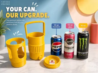 16oz 3in1 Can Cooler - The Ultimate Drink Buddy