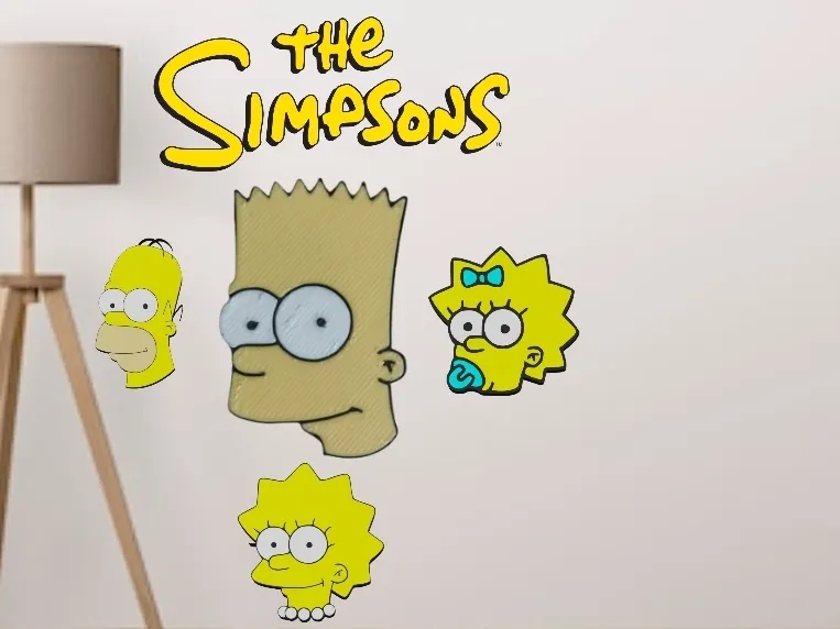 The Simpsons heads