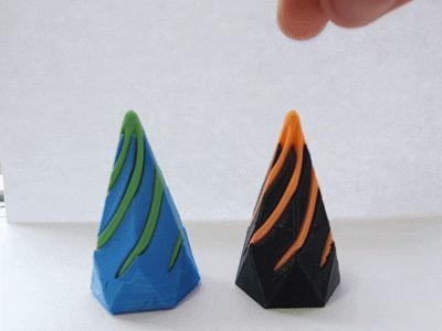 Spiral Pass-Through Fidget Pyramid!
