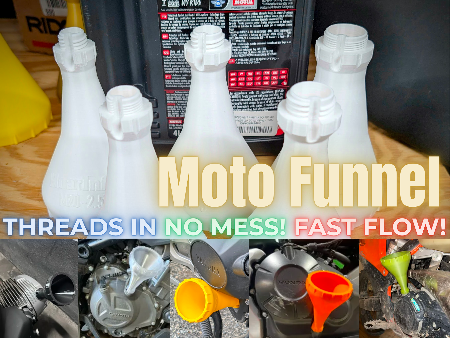 Motorcycle Oil Funnel - Perfect Flow