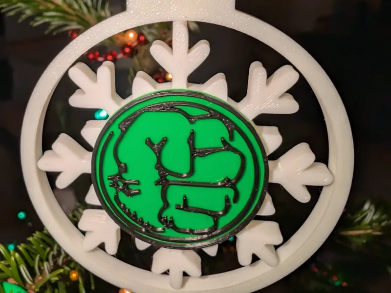 Hulk Inspired Xmas Ornament