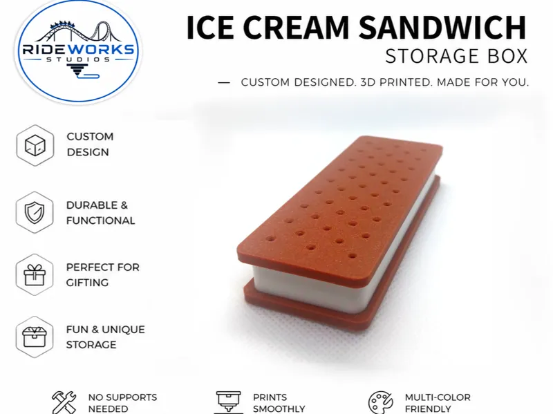 Ice Cream Sandwich Storage Box
