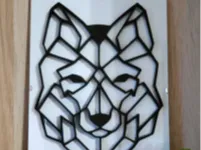 wolf wall art by manoiko