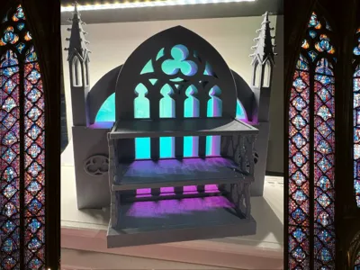 Gothic Cathedral Themed Swatch Shelf
