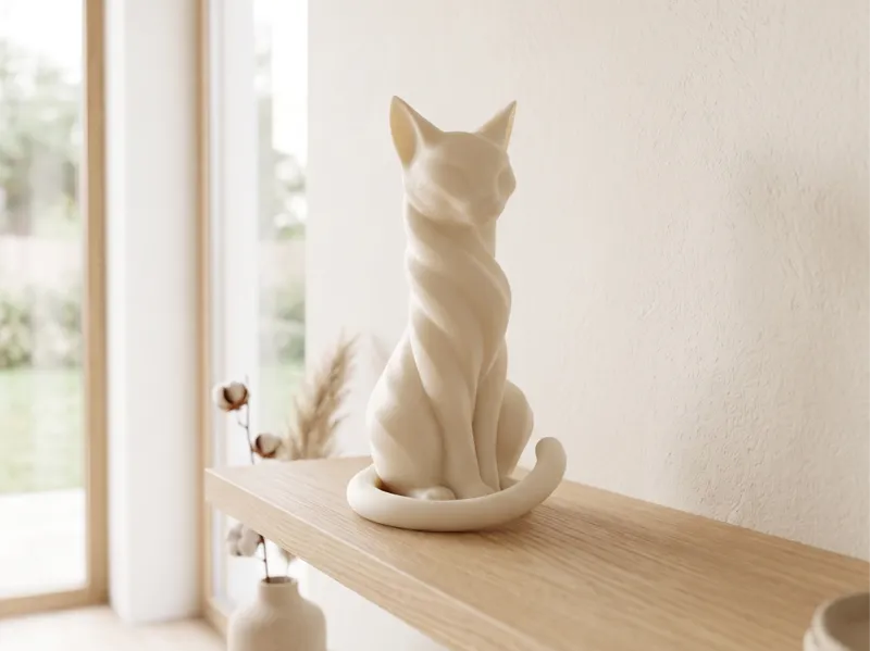 Cat decoration sculpture
