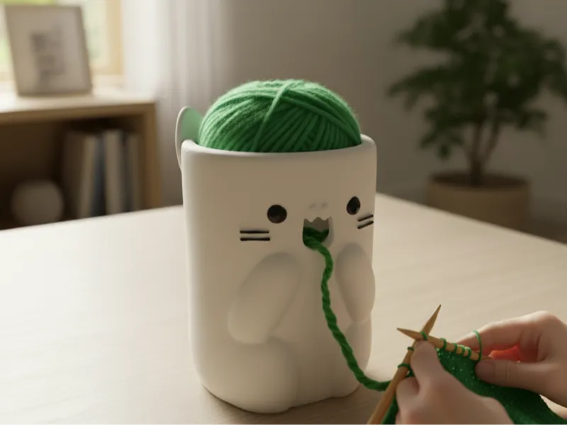 Cute Cat Pot 3-in-1
