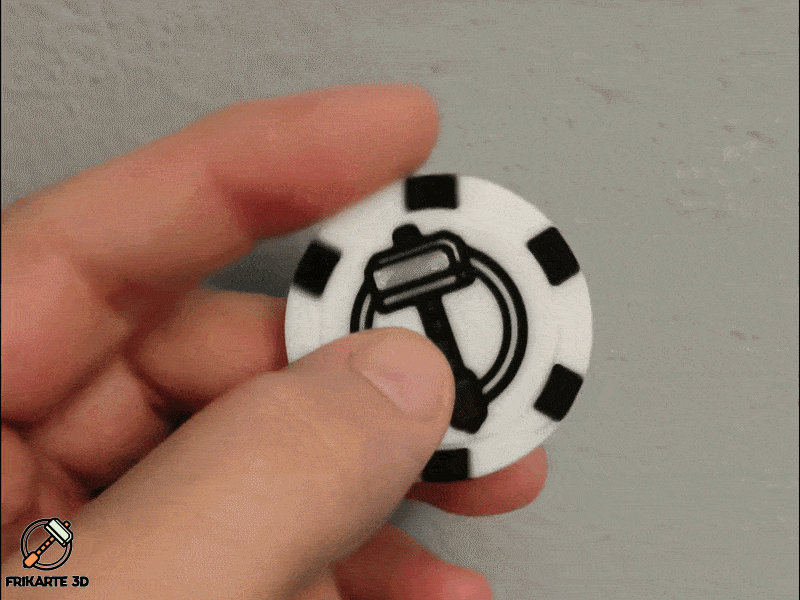 SpinMaker Chip – Customizable Spinning Maker Token