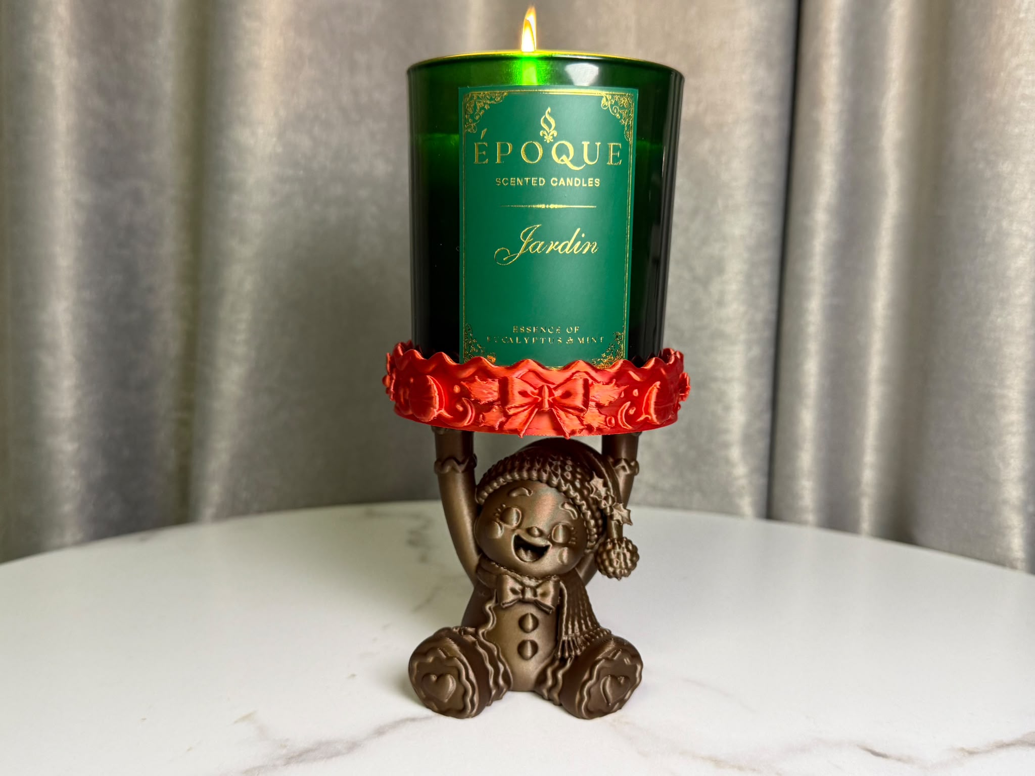 Gingerbread Christmas Candle Holder | Cute Decor - 1