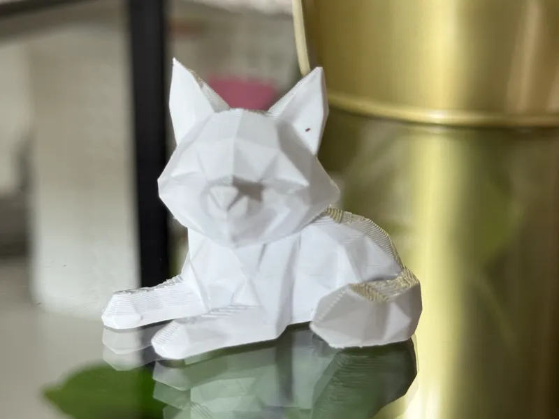 Low-Poly Fox Figurine