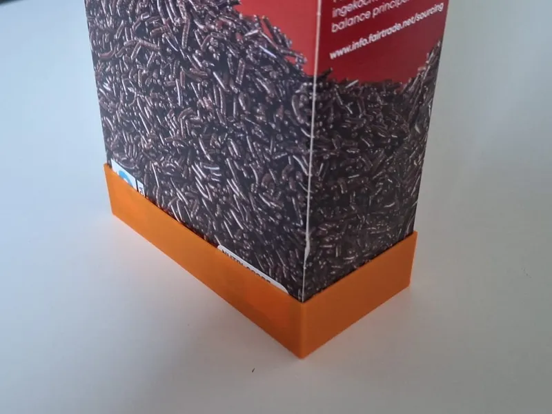 Tray for chocolate sprinkles cartons/boxes