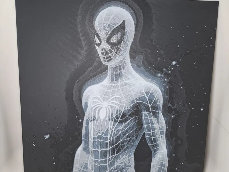 Shiny Spiderman - 200 x 200 Hueforge