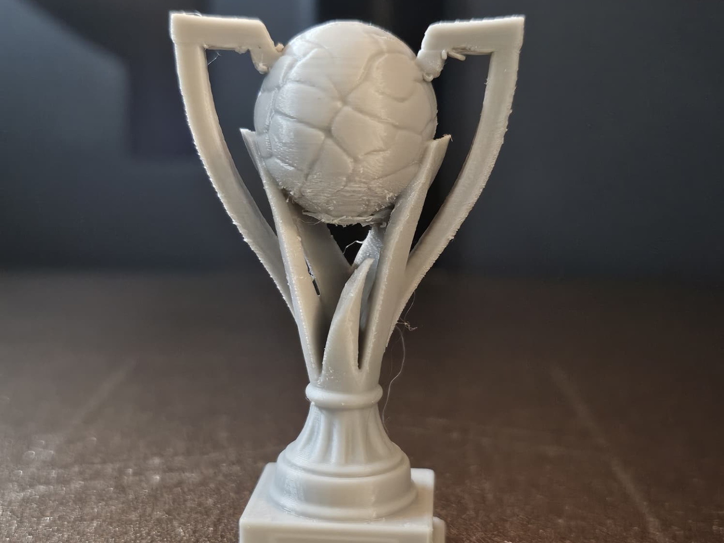 Victory trophy (150mm tall, with box for text)