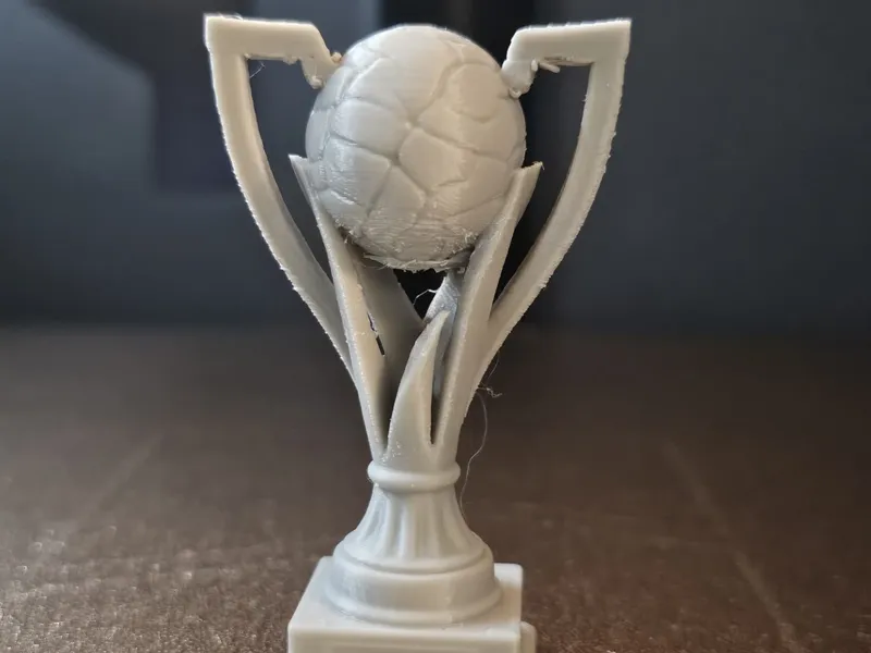 Victory trophy (150mm tall, with box for text)