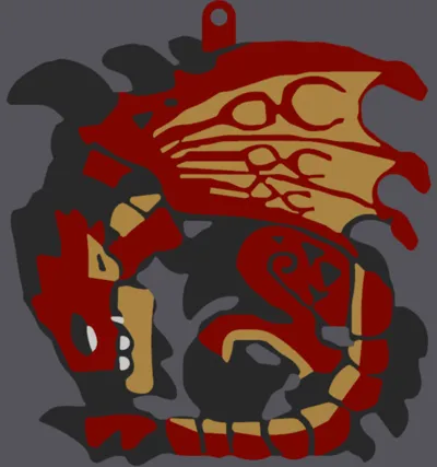 Rathalos Keychain
