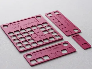 Pop-Out Progress Calendar