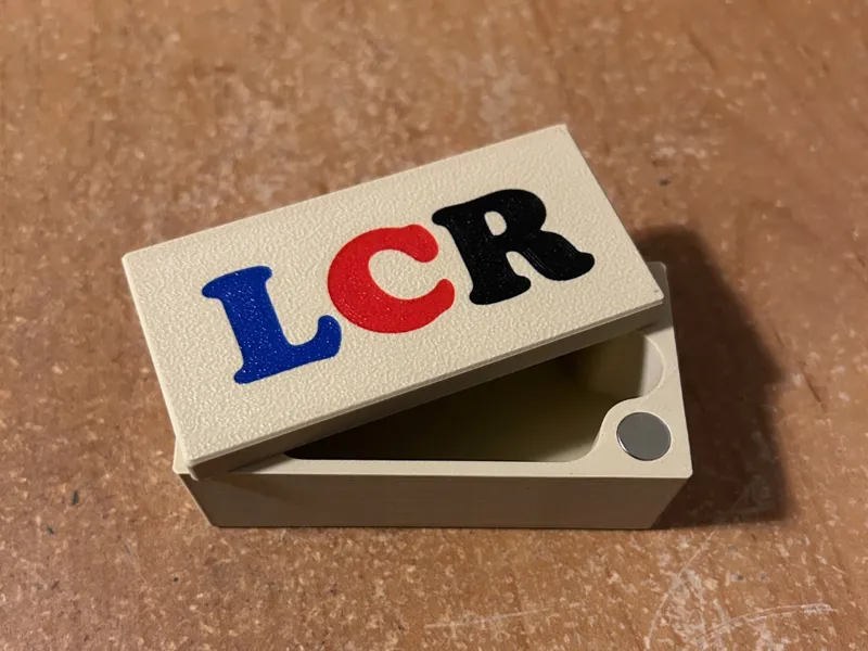 LCR Dice Game Box