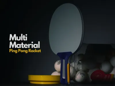 Ping Pong Racket • Multi Material Set