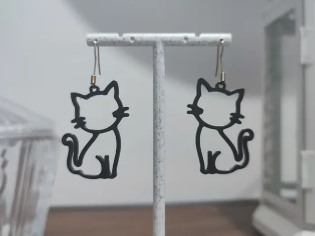Aretes Gatito Minimal