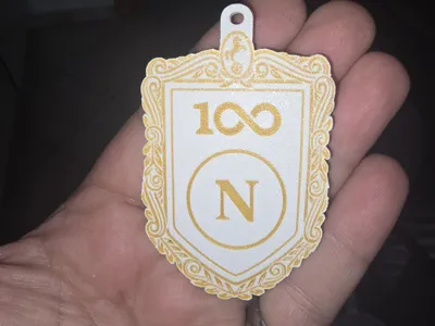 SSC NAPOLI CENTENARY KEYCHAIN 2026/2027