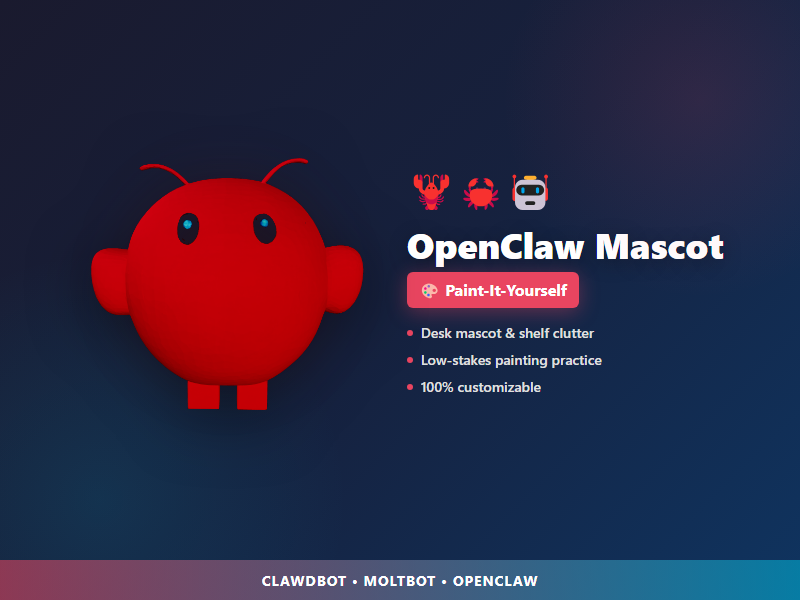 Clawdbot / Moltbot / OpenClaw Mascot