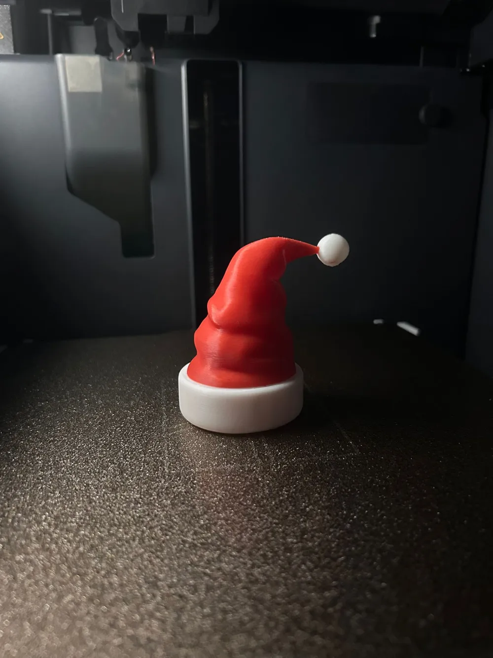 Santa Hat Bauble - AMS And No AMS - Free 3D Print Model - MakerWorld