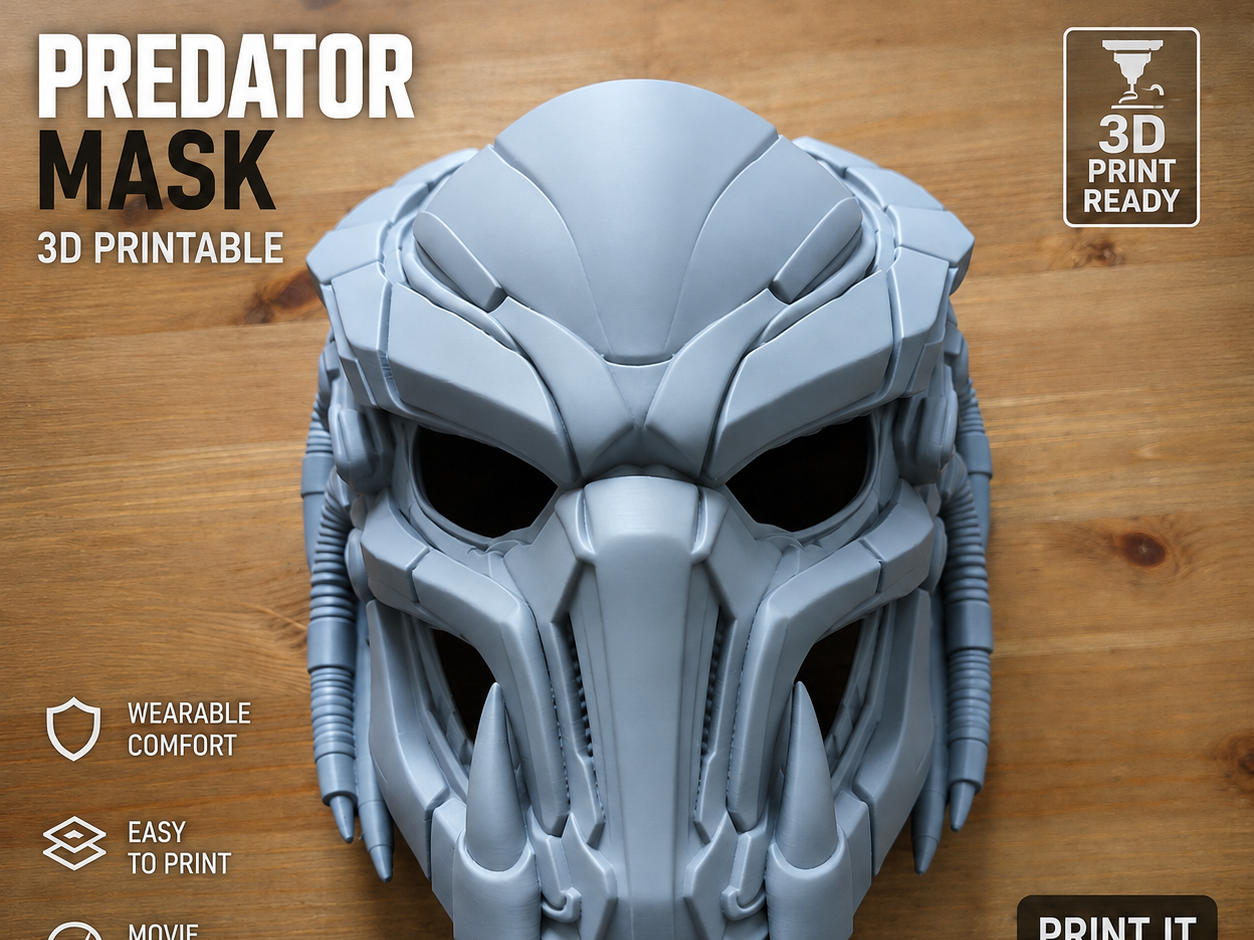 Predator Mask | Wearable for Cosplay & Display - 1