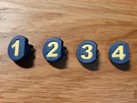 PTFE tube numbering clips