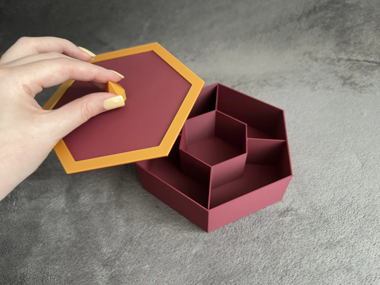 Hexagon Jewelry Box for Rings, Bracelets, Earrings view 3
