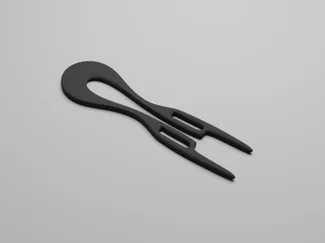 Curved hairpin