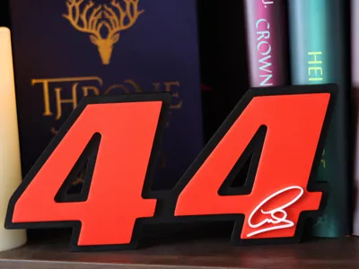 Lewis HamiltonF1 Wall Decor: Iconic #44, Fan Gift