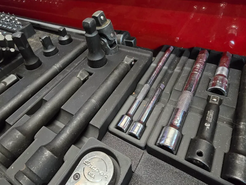 Gridfinity 1/4" Drive Socket Extension Organizer