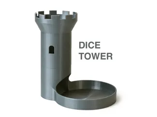 Fast dice tower with only 50g filament!