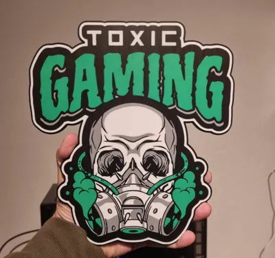 2D picture "Toxic gaming"