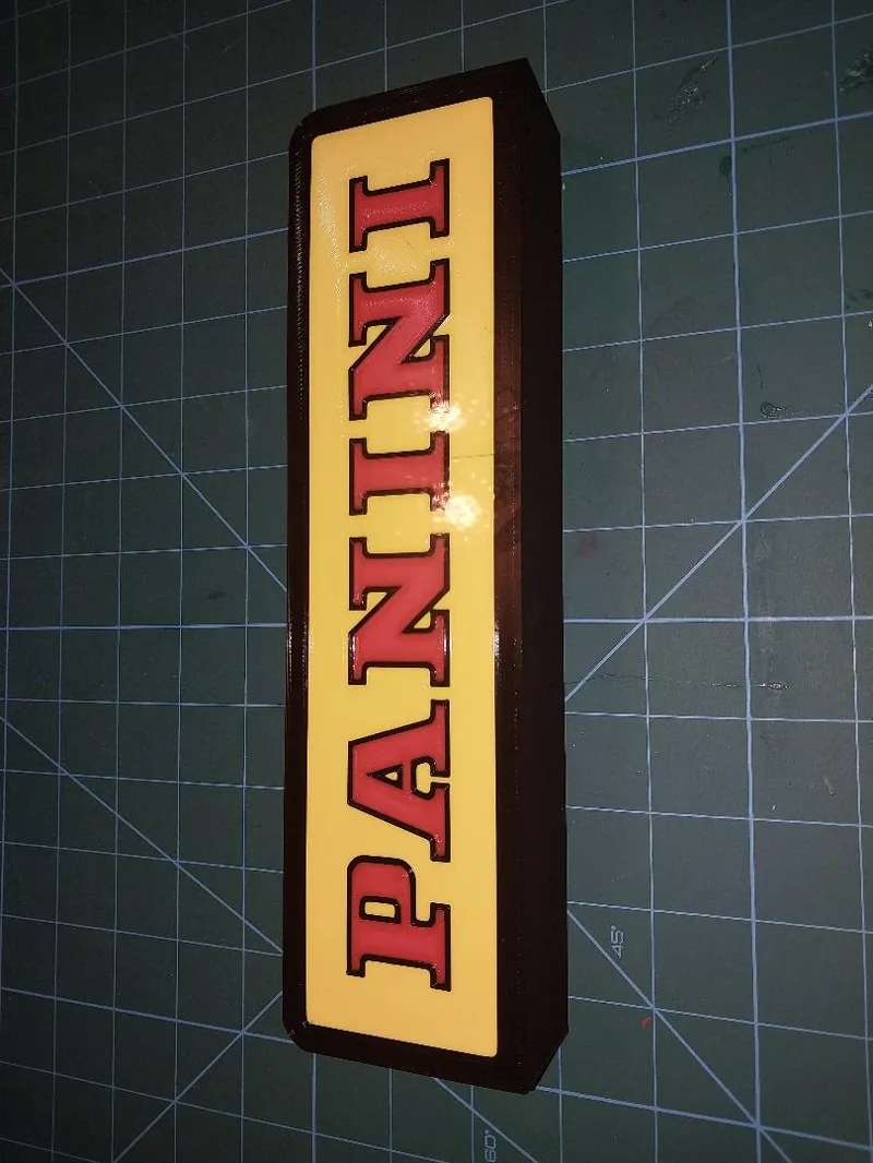 Panini logo LED Lightbox