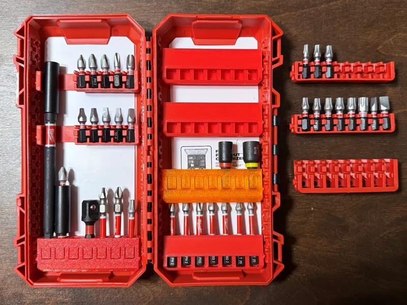 Bit Inserts for Milwaukee 48-32-9921 bit case