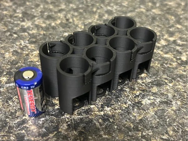 Range-piles CR2 pour 8 unités