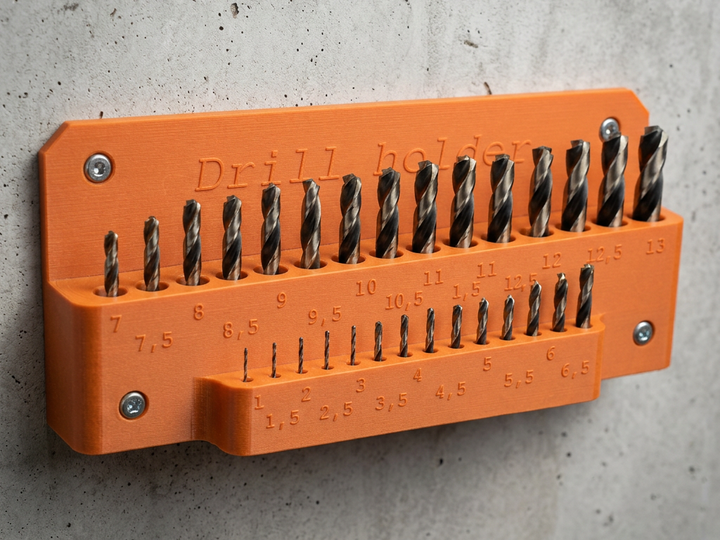 Wall Mounted Drill Bit Organizer 1-13mm - 1