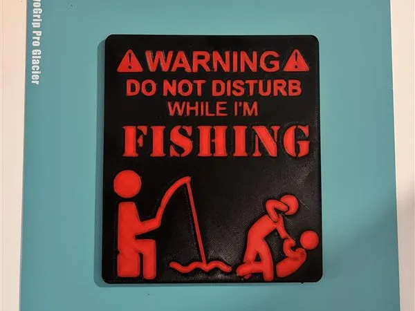 Fishing schild