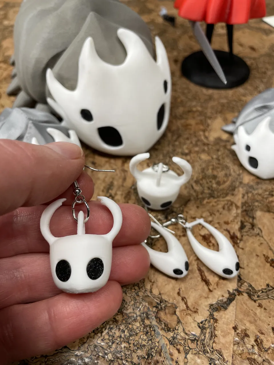 Hollow Knight and Hornet Earrings view 2