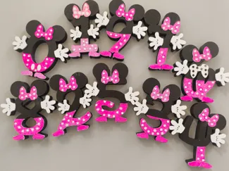 numeri ispirati a Minnie 0-9 NO AMS-SET A1 PRINTER