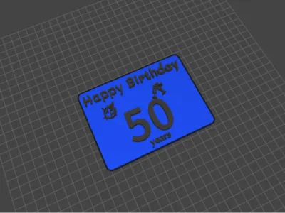 Birthday Sign 50