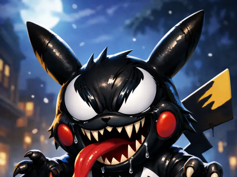HueForge Pikachu Venom fusion 